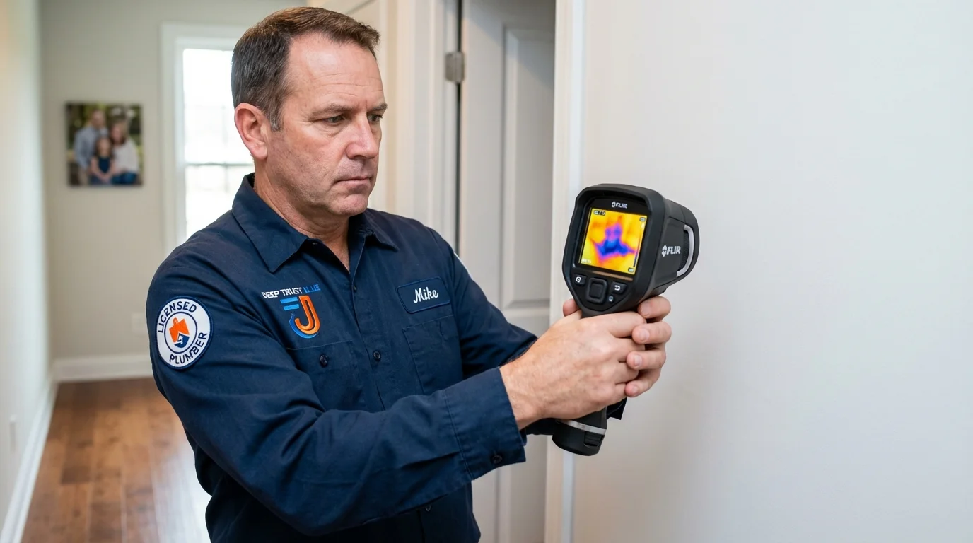 Thermal imaging leak detection by Johns Plumbing LLC in Ridley Park